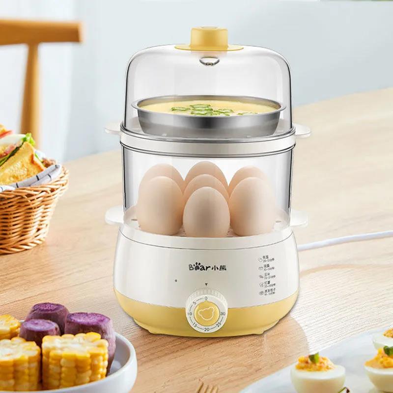 Egg Steamer Automatic Power-off Egg Steamer Egg Cooker Timing Household Multifunctional Low-power Breakfast Machine