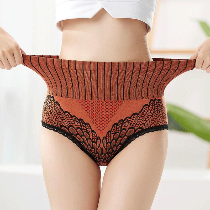 Four-pack Hips Abdomen  Women's Panties High Waist Slim Belly Body Shaping Body Pants Women's Cotton Crotch Student Korean Antibacterial Underwear