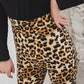 WTEMPO Sexy Leopard High Waist Summer Women Casual Ladies Long Pants  Bell Bottoms Flare Trousers