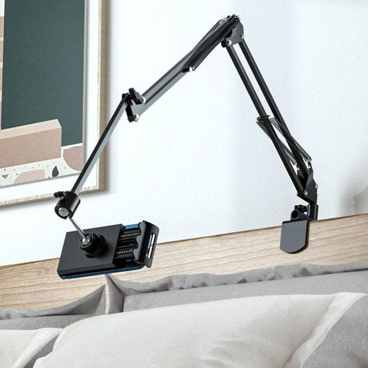 Mobile Phone Stand Bedside Mobile Phone Cantilever Desktop Live Mobile Phone Stand Black Watching TV Convenient Tool