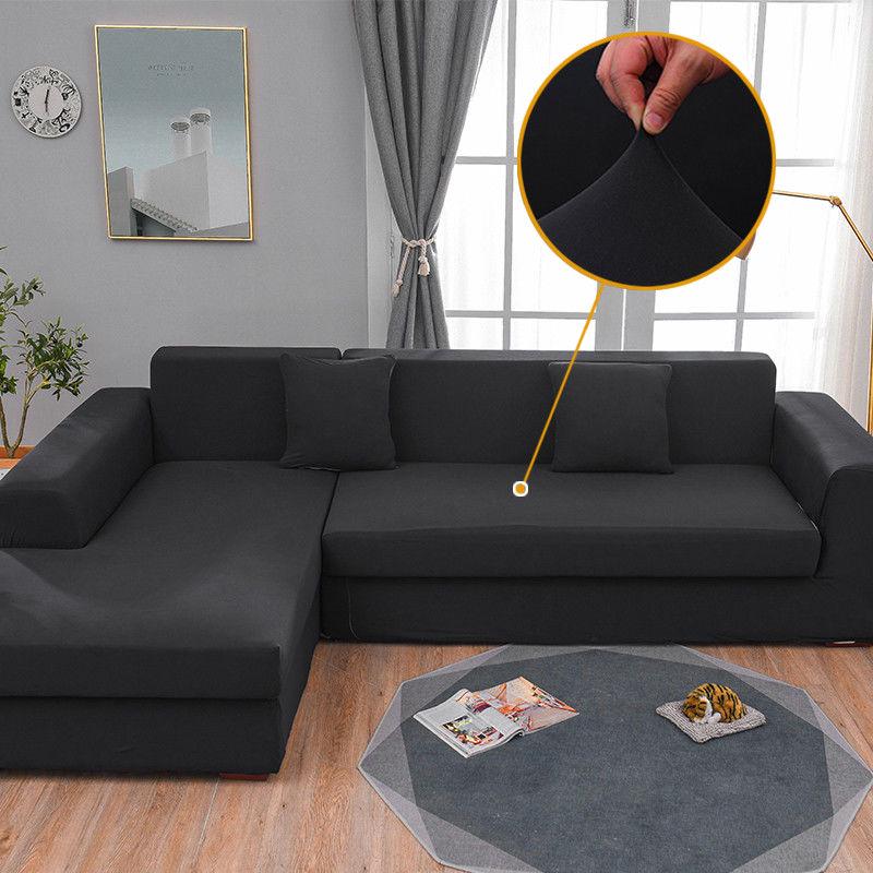 Stretch Slipcovers Sectional Elastic Stretch Sofa Cover for Living Room Couch Cover L Shape Armchair Cover