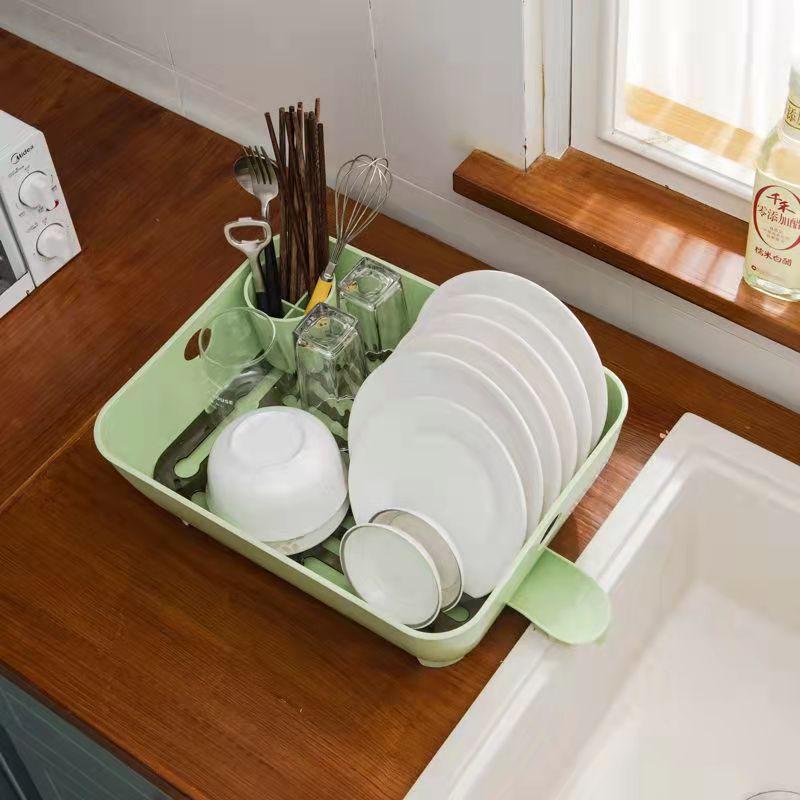 Household Large Tableware and Chopsticks Drain Rack Storage Box Kitchen Sink Storage Racks Small Dishes And Chopsticks Storage Rack