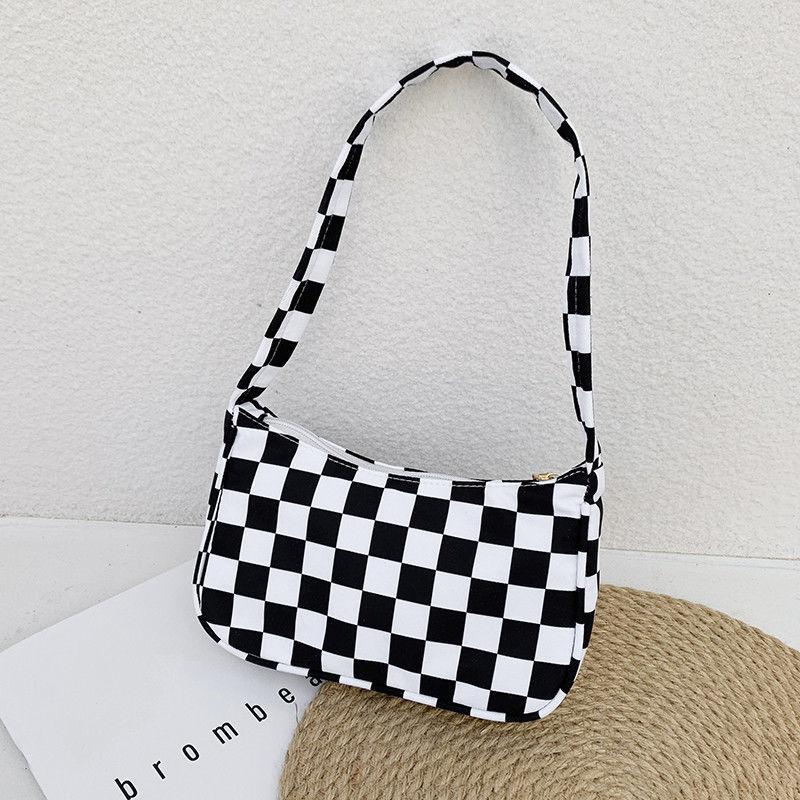 Baguette Bag Nylon Animal Pattern Armpit Bag for Women Shoulder Handbags Lady Simple Hand Bag