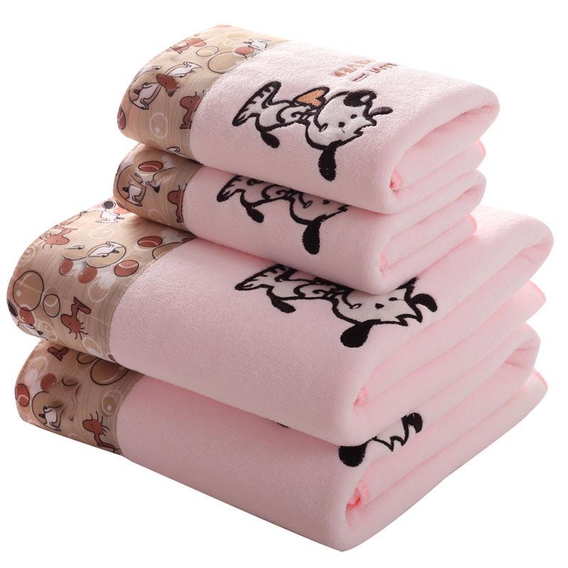 Bath Towels and Towel Sets Are Larger Than Pure Cotton Absorbent Beach Towels for Washing Face and Bathing Bathroom Towels Are Softer and Not Lint