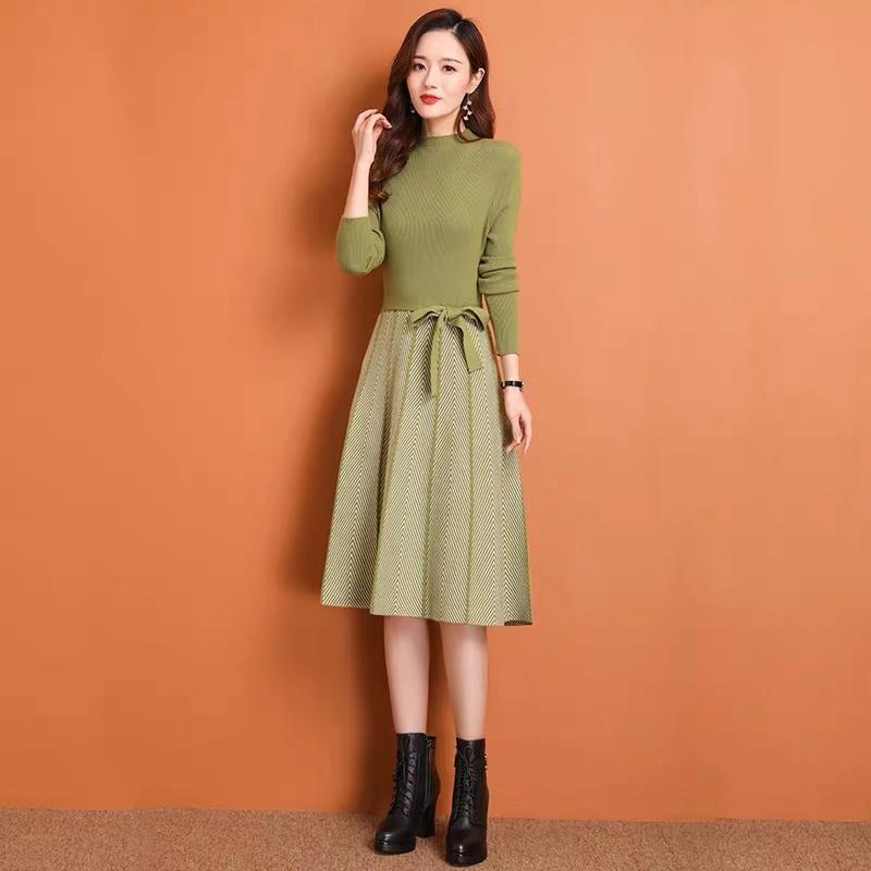 Winter Over-the-Knee Knit Warm Dress Sweater Women Mid-Long Slim Undershirt Sweatshirts