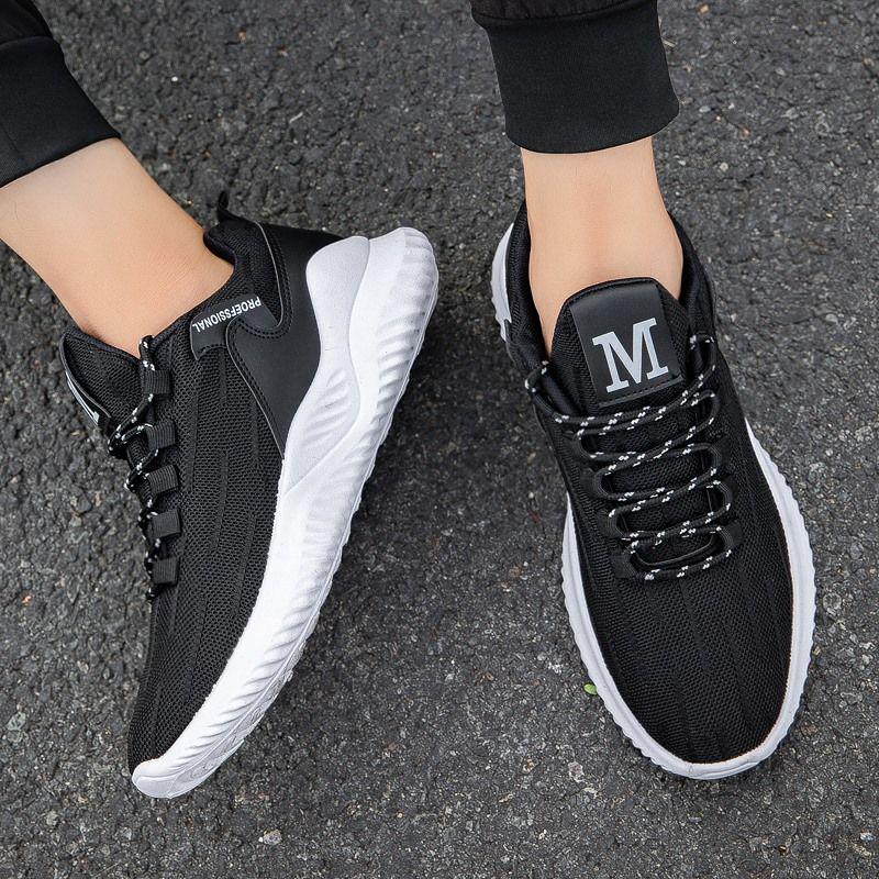 2020 Spring Men's Shoes Casual Board Shoes Korean Version of The Trend of Sports Running Wild Breathable Mesh Summer Shoes