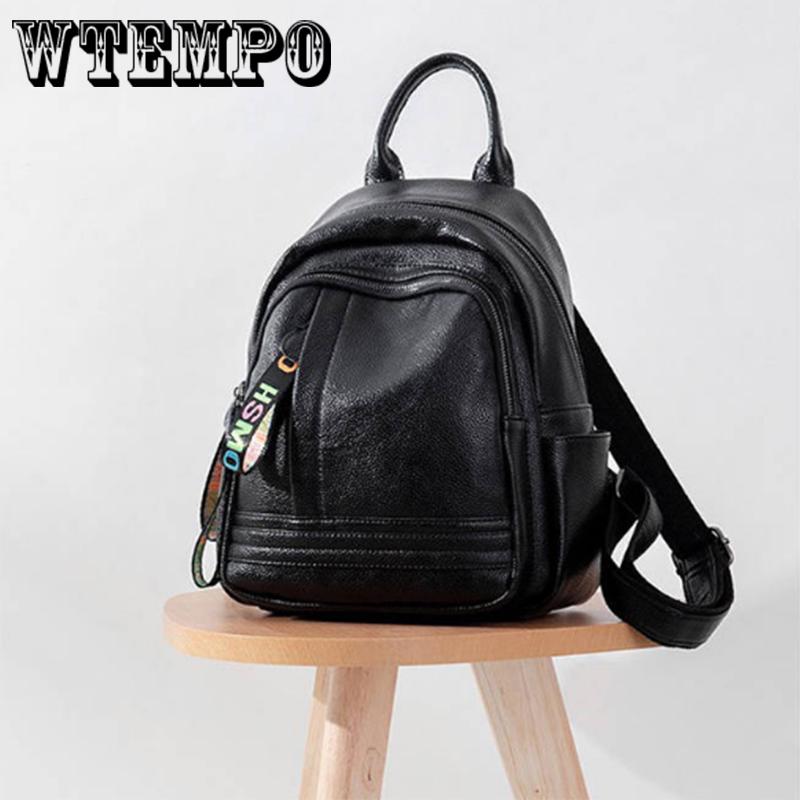 PU Leather Backpack  Laptop Backpacking Women Backpacks Student Waterproof Bagpack