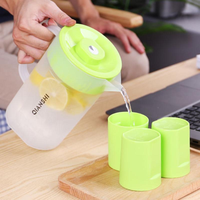 Thickened Heat and Cold Water Bottle High Temperature Resistant Odorless and Non-toxic Cool Kettle Plastic Household Large-capacity Pot