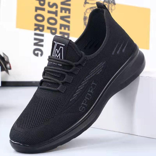 Men's Soft-soled Old Beijing Cloth Shoes Spring and Summer Men's Shoes Sneakers Dad Casual Shoes Husband Work Mesh Shoes