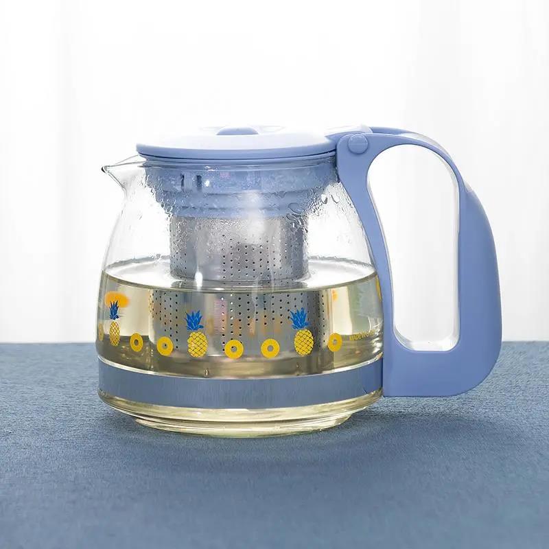 Teapot 700ML Glass Teapot Household Kettle Filter Fruit Teapot