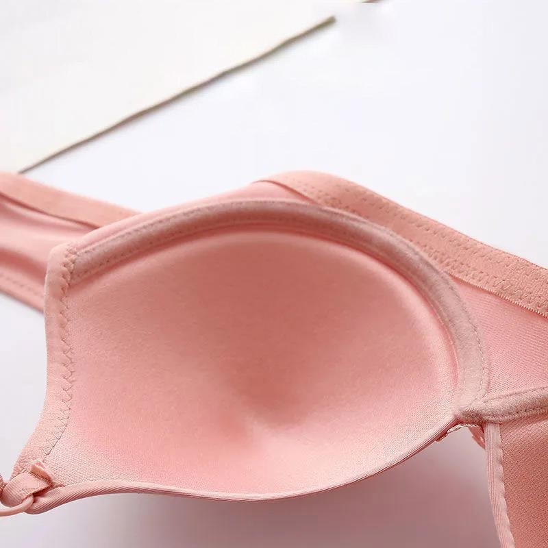 Large Size Thin Anti-sagging Breast-free Rimless Gathering Comfortable Breathable Skin-friendly Women's Underwear Bra