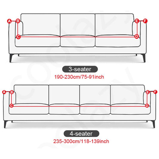 L-shaped Sectional Elastic Non-slip Living Room Sofa Cover Multi-function Dust-proof and Cat-scratch Suitable for All Seasons