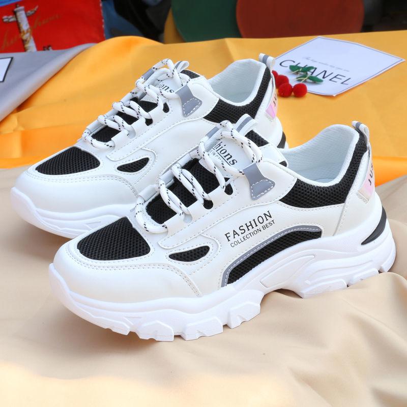 Spring and Summer Clearance Women's Running Shoes Fashion All-match Student Women's Shoes Breathable Platform Casual Sneakers