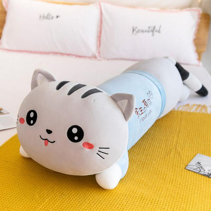 Cat Doll Plush Pillow for Girls Birthday Pillow Cute Super Cute Doll Pillow