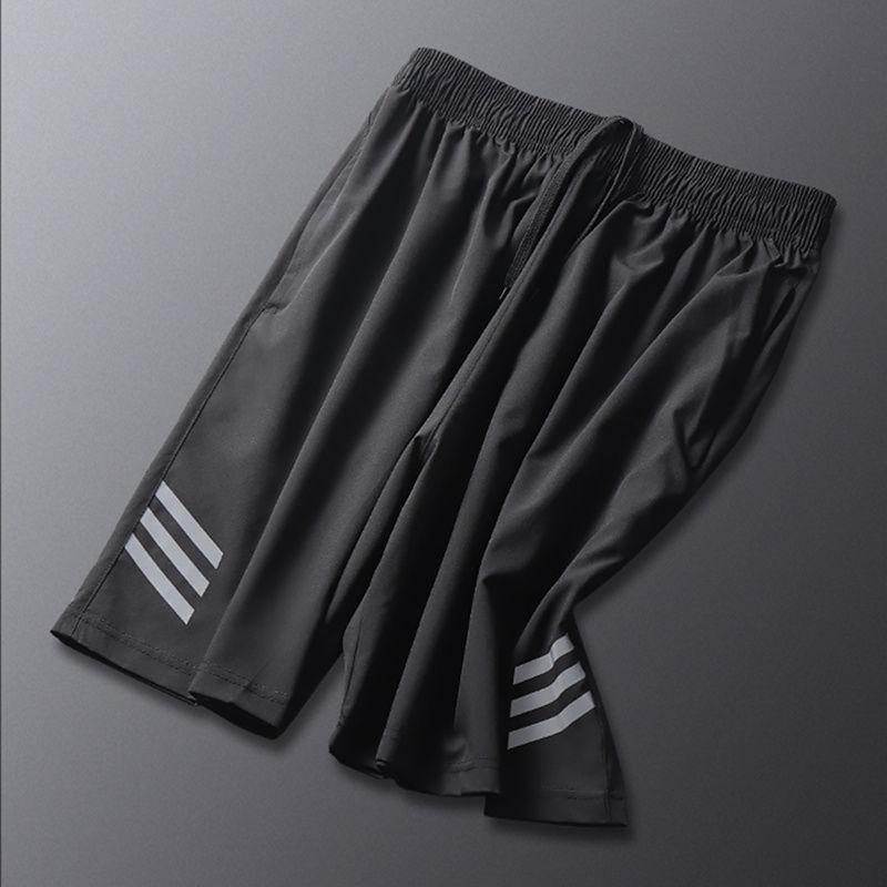 Sports Shorts Men's Running Summer Ice Silk Thin Quick-drying Basketball Loose Fitness Plus Size Casual Five-point Pants