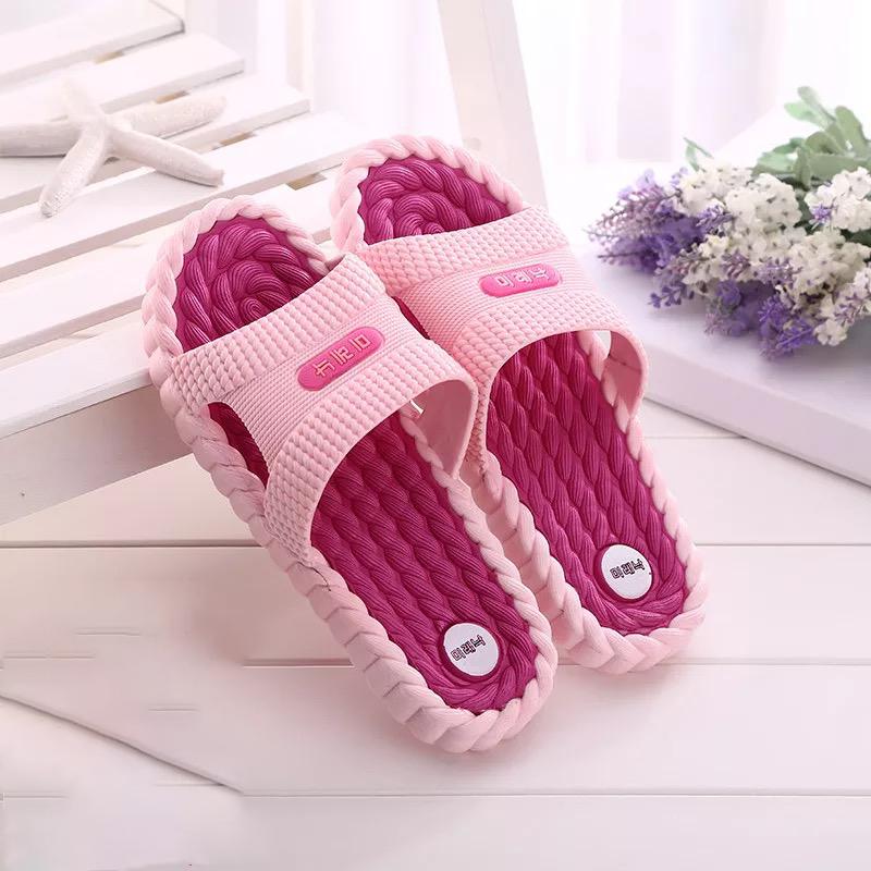 Summer Bathroom Bath Non-slip Men's and Women's Indoor Thick-soled Home Slippers Sandals and Slippers