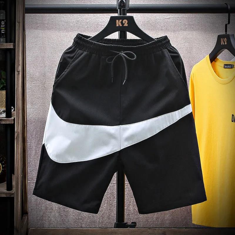 Summer Sports and Leisure Men's Shorts Loose Beach Five-point Pants Running Basketball Shorts