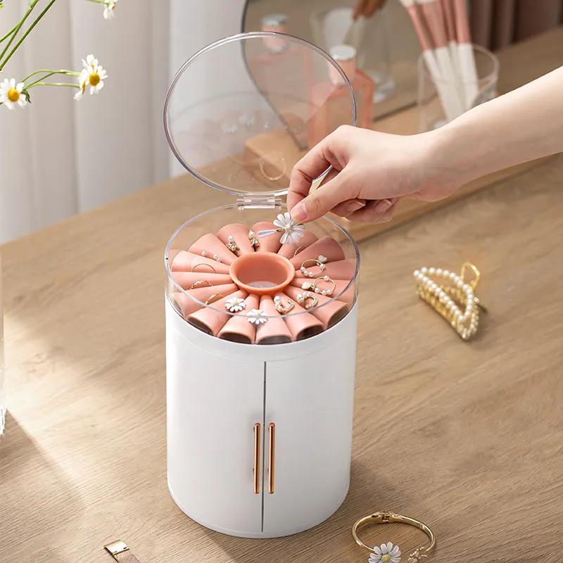 Jewelry Storage Box Household Large Capacity Jewelry Display Stand Earring Storage Artifact Earring Necklace Jewelry Jewelry Box