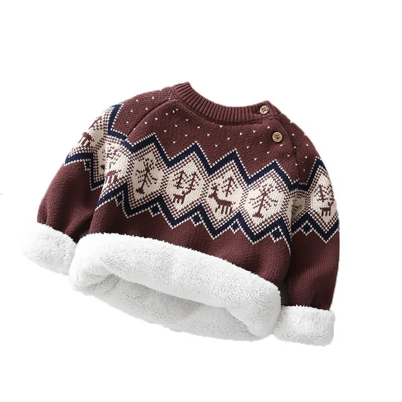 Children's Sweater Autumn Winter Kids Knitted Turtleneck Pullover Sweater for Boys Girls