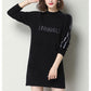 Autumn and Winter Fluffy Bottoming Shirt Loose Mid-length Knitted Sweater Pullover Simple Dress