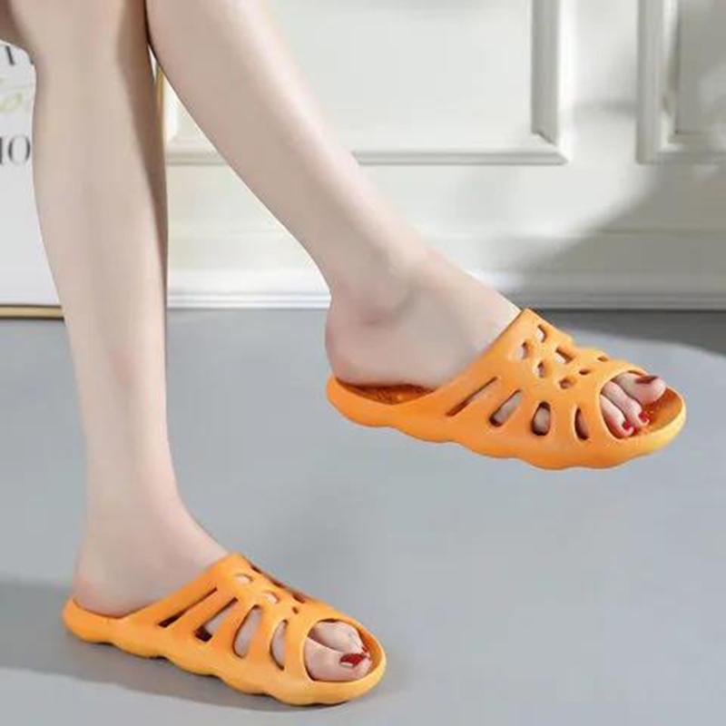 Bathroom Slippers Female Cute Non-slip Deodorant Shower Leaking Hollow Slippers Household Indoor Slippers Lightweight Non-slip