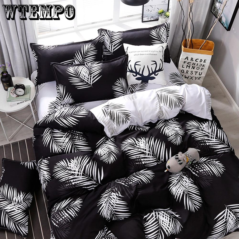 Pillowcase Luxury Bedding Set 2/3Pcs Soft Cover Comfort Duvet Cover Twin Queen King Size