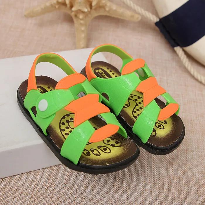 Children's Summer Shoes Non Slip Flat Colorful Casual Sandals Little Boys' Soft Sole Light Outdoor Beach Sandals