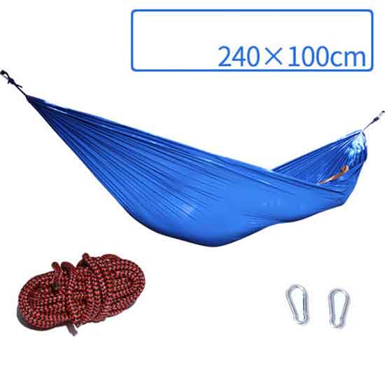 Parachute Cloth Hammock Ultra-thin Breathable Single Double Outdoor Indoor Family Hammock Swing