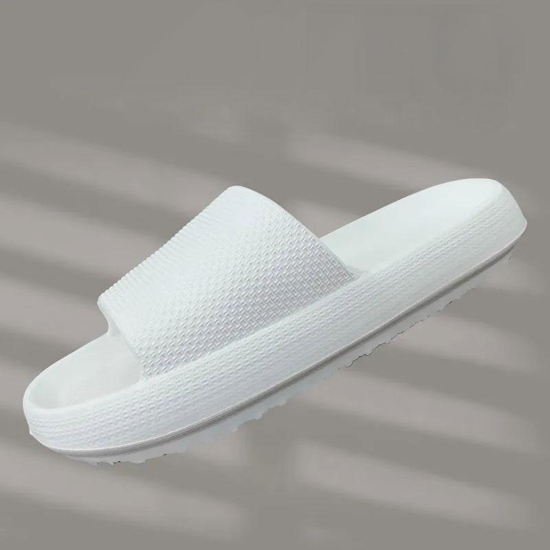 Step on Shit Thick Bottom Sandals and Slippers Couples Deodorant Soft Bottom Slippers Men's Summer Home Beach Shoes Ladies Non-slip Bath Flip-flops