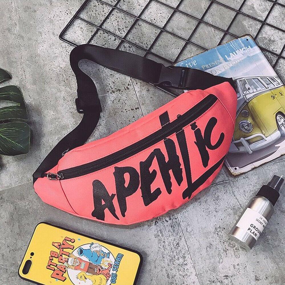 Women Man Waist Fanny Pack Belt Travel Bag Purse Chest Pouch Bullet Pack Street Style Letter Printed Bag