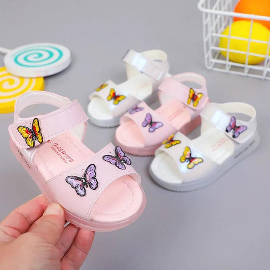 Girls' Sandals In Summer Little Princess Sandals Baby Shoes Little Girl Children's Soft Sole Non Slip Casual Sandals