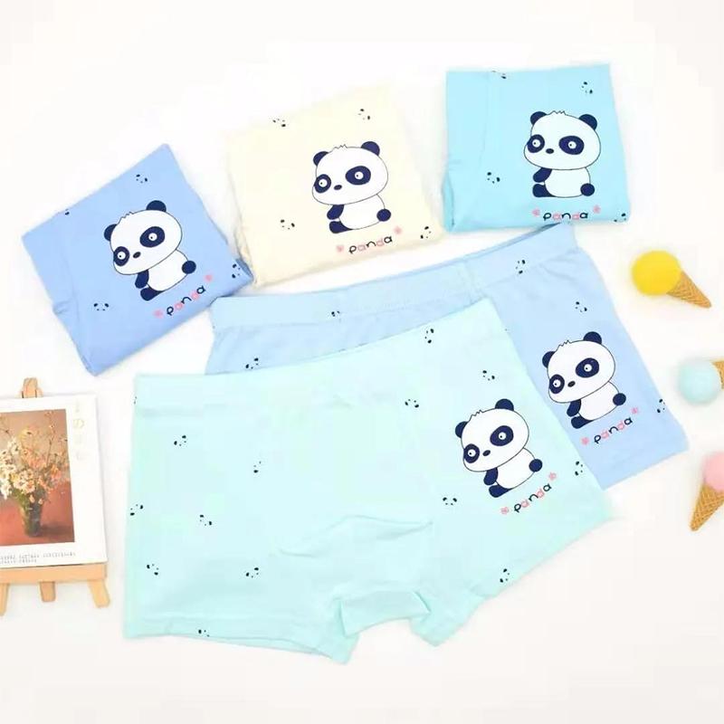 4 PC Boys Boxer Underwear for Kids Cotton Underpanties Bottoms Boys Clothes for 3 -14 Years Old