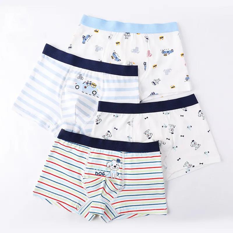 Cotton Boys Boxer Underwear Football Stretchy Kids Boy Shorts Bottoms Kids Clothes for 9 10 11 12 Years Old