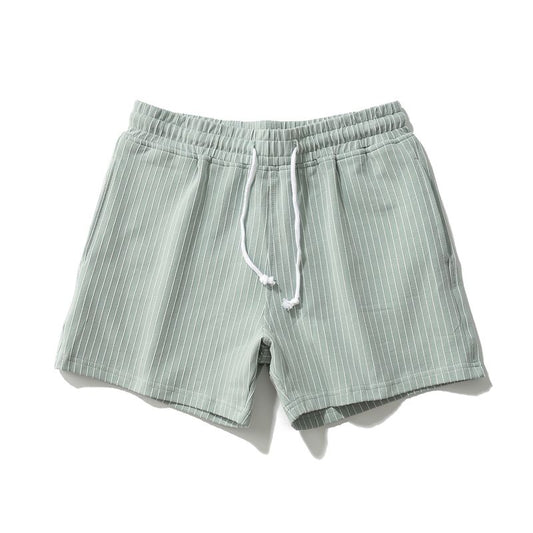 Summer Striped Shorts Youth Men's Trend Three-point Pants Men's Ultra Shorts Pure Cotton Sports Shorts Three-point Pants