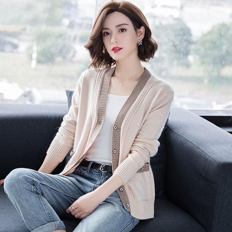 2019 Fashion Women Knitted Cardigans Solid Casual Long Sleeve Elegant Sweaters Coat Female Jacket