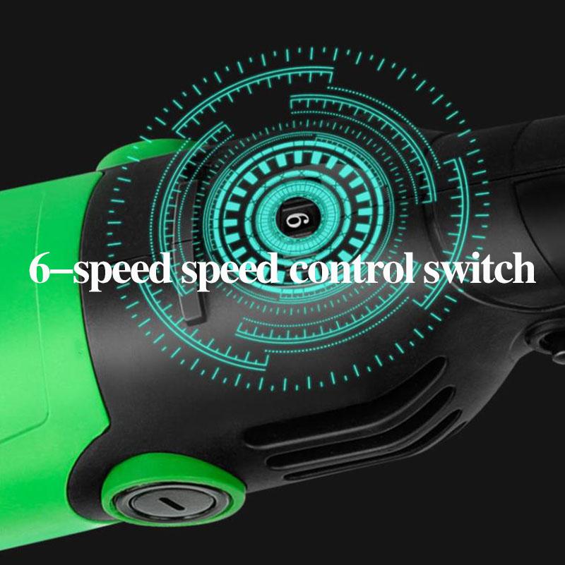 2000W Industrial Powerful Angle Grinder Deluxe Set Handheld Wired Cutter Polisher Can Cut Metal Stone Glass