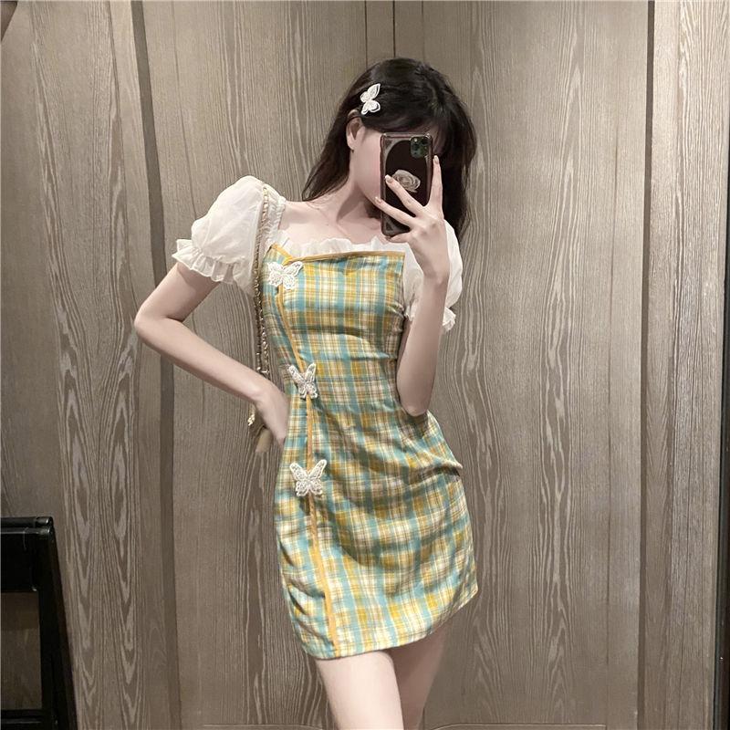 Cheongsam Girl Summer Improved Version Retro Super Fairy Thin Temperament Dress