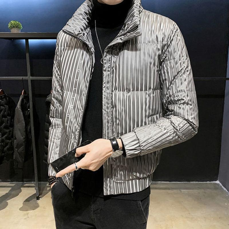 Men's Down Jacket Winter Korean Style Short Stand Collar Trend Handsome Lightweight Thick Men's Jacket