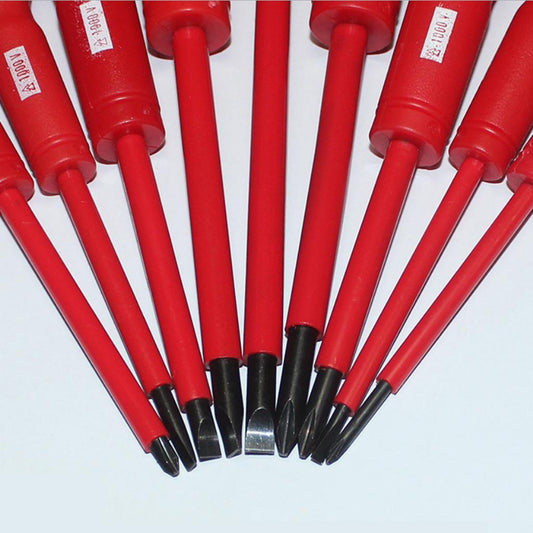 9Pcs Professional Insulated Electrician Screw Driver Set Magnetic Tools