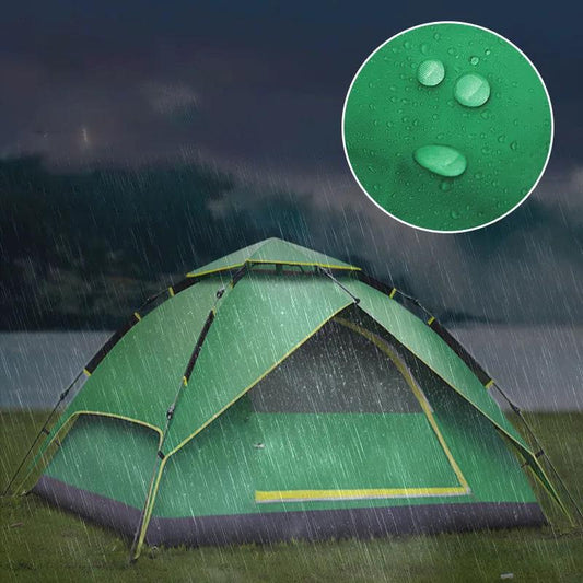 Outdoor Tent Camping 3-4 People Thickening Rainproof Outdoor Camping Automatic Quick Opening Portable Park Tent