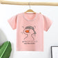 Summer Kids Cute Printing Duck T Shirts Short Sleeve Tops Korean Style O-neck Loose T Shirts for Children Girls and Boys