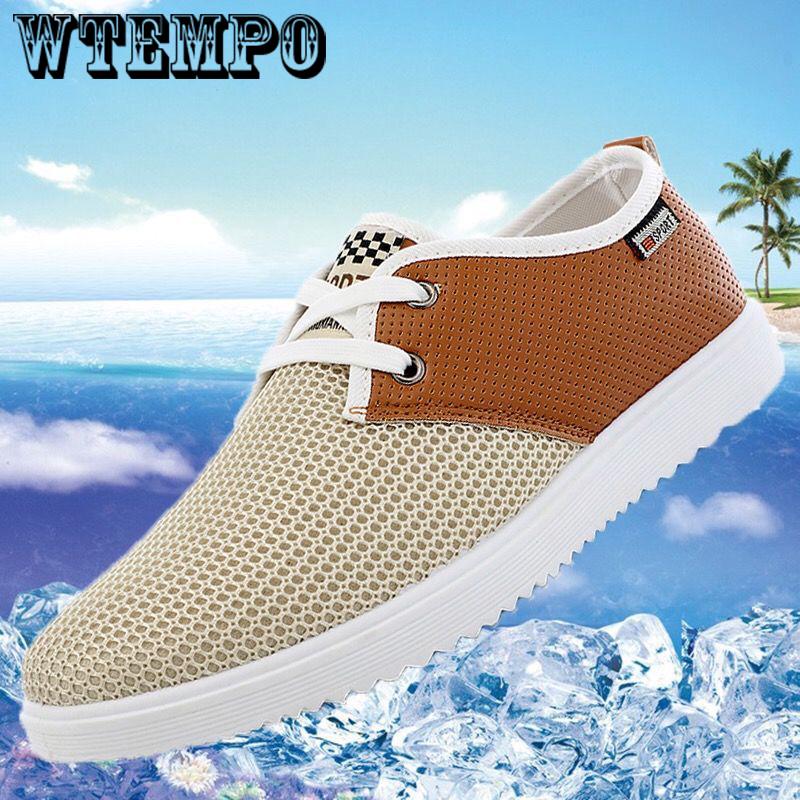 Summer Men's Casual Shoes  Trend Breathable Mesh Shoes Hollow