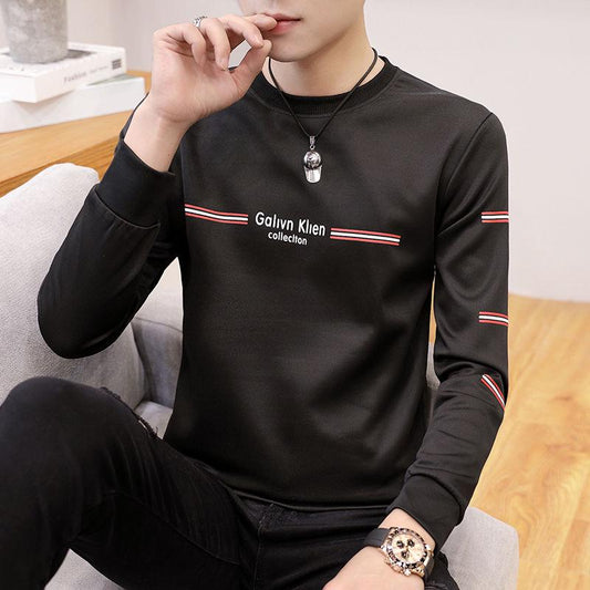 Long Sleeve Tops Autumn Spring Cotton Sweater Men Sweatshirt Wild Large Size Men's Wear