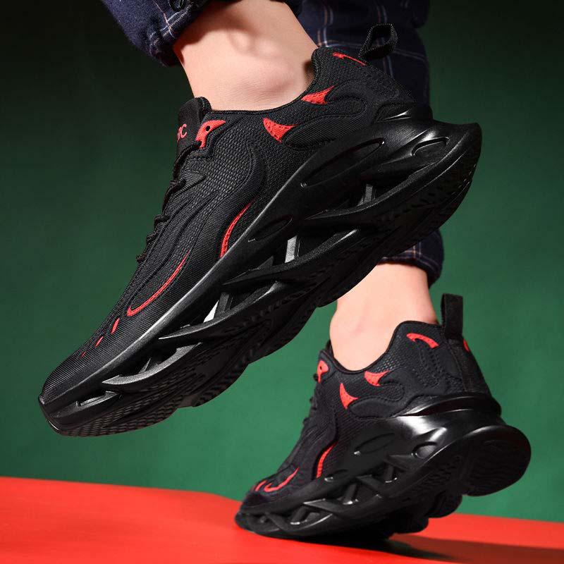 Men Wear-resistant Sneakers Full Palm Air Cushion Basketball Shoes Non-slip Breathable Running Shoes