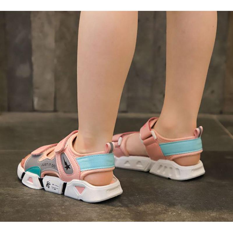 Girls Boys Sandals Beach Shoes Summer Open-toed Breathable Children's Princess Shoes Female Student Sandals