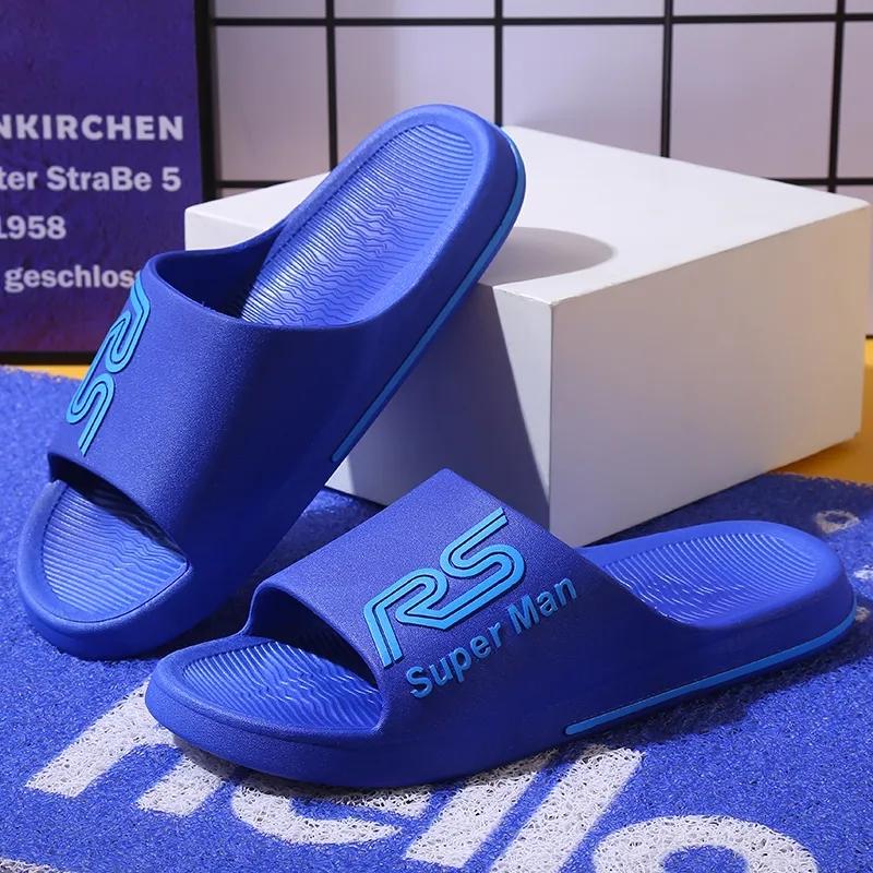 Couple Slippers Summer Outer Wear Thick Slippers Men and Women Bathroom Non-slip Slippers Men Outdoor Flip-flops Home Mute Soft Bottom Sandals