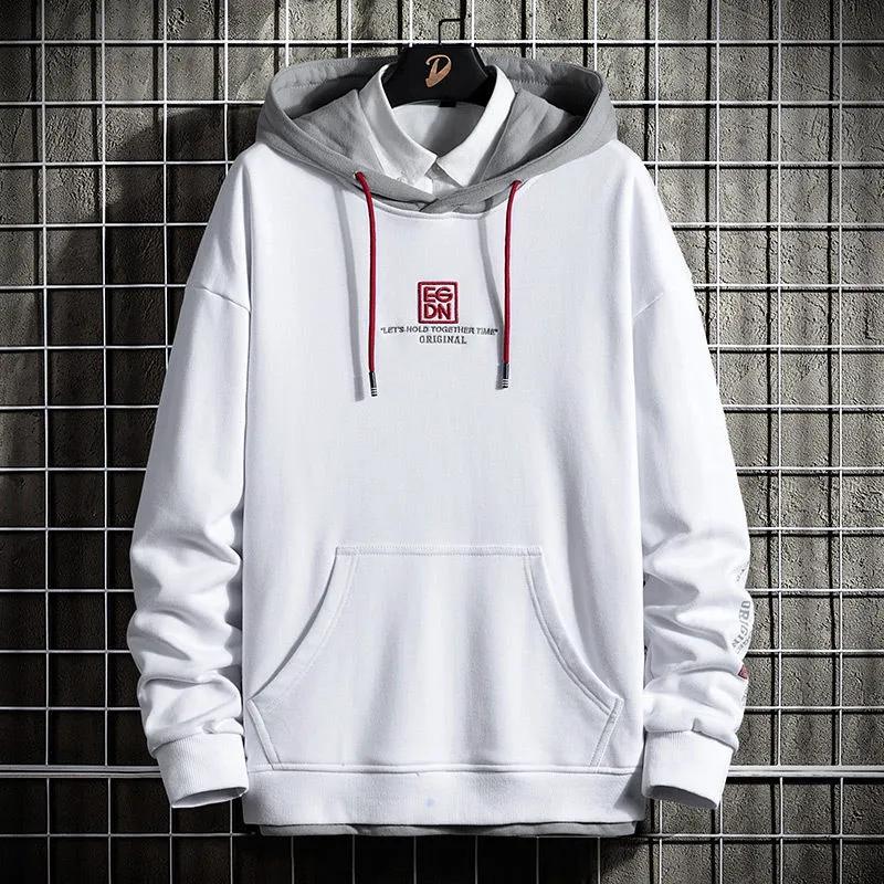 Hooded Sweater Men's Spring and Autumn Ins Men's Top Loose Hooded Pullover Sweater