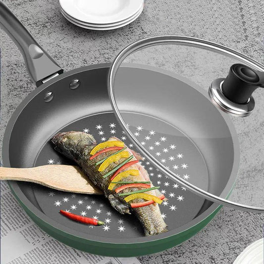 Frying Pan Crystal Diamond Non-stick Pan Food Supplement Pan Universal Pan Nordic Style Kitchen Utensils Pots and Pans