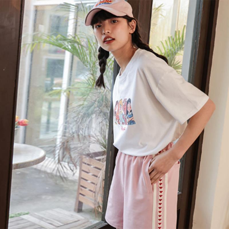 Pure Cotton Half-sleeved Top Thin Short-sleeved Women's Summer Loose Korean Version Student Design Sense Niche T-shirt