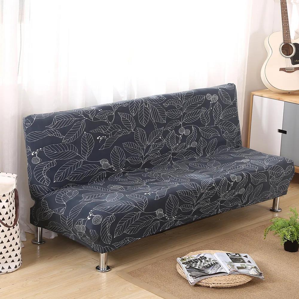 Bed Sofa Cover Slipcovers Anti-Slip Armless Seat Case